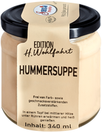 Hummersuppe im Glas;  scheck-in