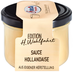 Sauße Hollandaise im Glas;  scheck-in